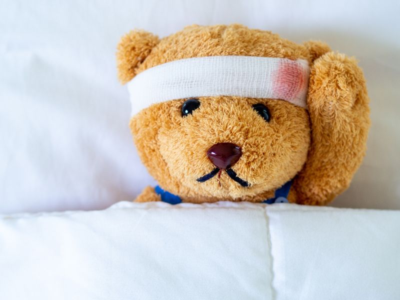 Kopfverletzung Badminton